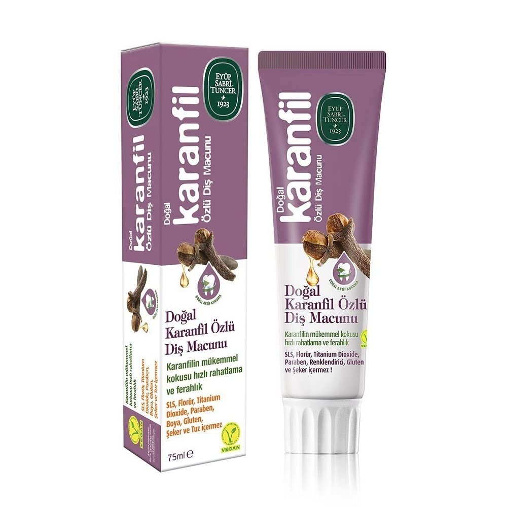 EYUP Sabri TUNCER Natural Clove Extract Toothpaste 75 ml/2.53 fl oz