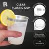 R-kay Silver Plastic Cups, Heavy Duty 10 OZ Silver Disposable cups, 50 Pack Plastic cocktail Glasses Heavy Duty Party Cups view 4