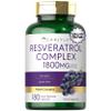 Carlyle Resveratrol Supplement | 180 Capsules | Non-GMO & Gluten Free | Potent Complex view 1