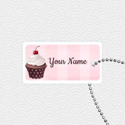 Personalized Small Tags - Set of 3 Mini ID Tags with Ball Chains - for Keys, Zippers & Small Items - [Design Theme] Collection