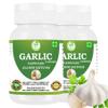 Morsan Healthcare Garlic Capsules 500 mg with Allium sativum Extract. 120 Capsules per Bottle Herbal Garlic Supplement in Capsule Form for Daily Use Standard Size Pack of 2 Bottles for Adults view 1
