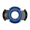 Xikar XO Double Guillotine Cigar Cutter, Dual Stainless Steel Blades, 64 RG, Black and Blue with Black Blades view 2