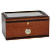 Humidor Supreme Aveiro Glasstop Cigar Humidor, Handcrafted with Finest Cherry and Black Wood, Front Mount Glass Hygrometer, Spanish Cedar Tray, Adjustable Dividers, Lock and Key Holds 80-125 Cigars view 1