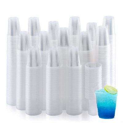 Pruvade 1000 Pack 3 oz Disposable Plastic Cups, Non-Slip and Sturdy Plastic Cups for Birthday Party, BBQ, Picnics, Events & Home Use, Bathroom Cup (3 Ounce)