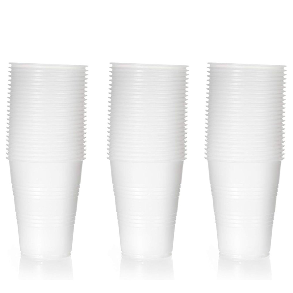 3 oz Translucent Plastic Cups - Disposable 3 Ounce Cold Drink Party Cups - Cold Drink, Soda Cups, Party Cups, Office Water Cups, Drinking Cups for Home, Events, Wedding, Parties, Takeout (1000 PACK)