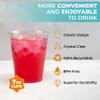 Pruvade 1000 Pack 9 oz Disposable Plastic Cups, Non-Slip and Sturdy Plastic Cups for Birthday Party, BBQ, Picnics, Events & Home Use, BPA-Free Bathroom Cups (9 Ounce) view 3