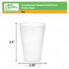 3 oz Translucent Plastic Cups - Disposable 3 Ounce Cold Drink Party Cups - Cold Drink, Soda Cups, Party Cups, Office Water Cups, Drinking Cups for Home, Events, Wedding, Parties, Takeout (2500 PACK) view 3