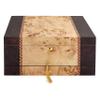 Humidor Supreme Florina Desktop Cigar Humidor with Accessory Drawer, Gorgeous Walnut Burl and Mapa Burl Glass Hygrometer, Spanish Cedar Tray, Adjustable Dividers, Lock and Key Holds 45-80 Cigars view 4