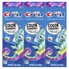 Crest Advanced Kid's Fluoride Toothpaste, Bubblegum Flavor, 4.2 oz, 3 Count, Color-Changing Anticavity Toothpaste view 3