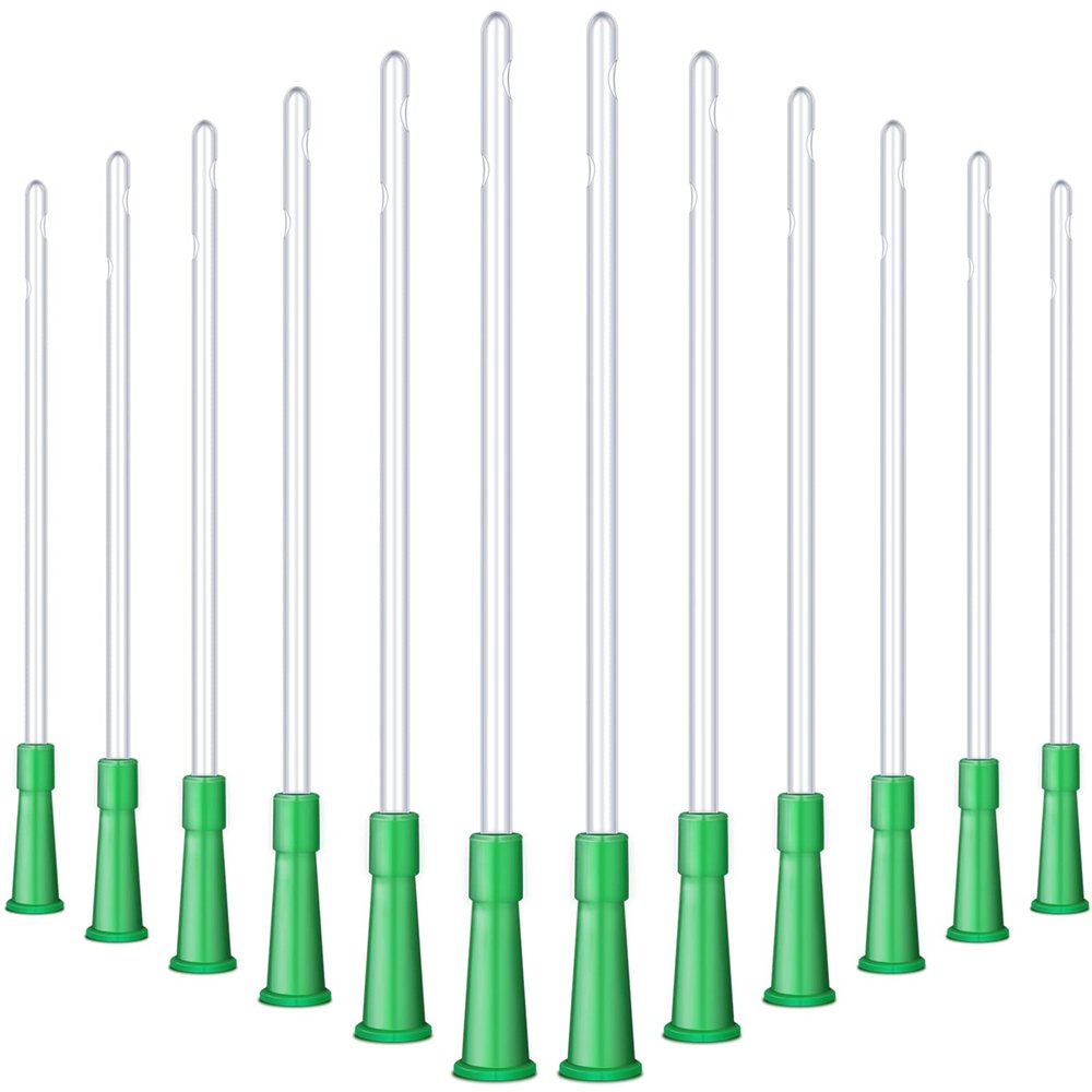 Nuanchu 90 PVC Replacement Tubings Supplies Tubes Kit Clear Replacements Hose with Flexible Rounded End for Smooth Insert (14 FR)