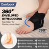 Comfpack Ankle Ice Pack Wrap for Swelling, FSA Eligible, Heel Ice Pack for Pain Relief, Hot Cold Therapy Cold Pack for Plantar Fasciitis, Achilles Tendonitis, Ankle Sprain, Foot Pain, Black view 2