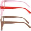 REAVEE 2 Pack Oprah Style Oversized Reading Glasses for Women Men Blue Light Blocking, Ladies Stylish RetroSquare Large Computer Readers (Red/Coffee 2.25x) view 2
