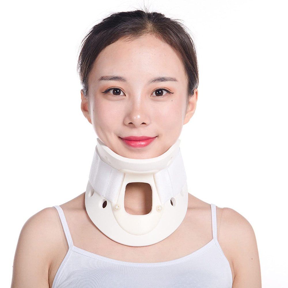 BLOHDI Adjustable Cervical Collar Neck Stretcher Collar Cervical Neck Traction Device Neck Brace Soft Cervical Support for Vertebrae Neck Pain Relief (Size : L)