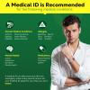 Theluckytag Upgraded Medical Bracelets Men Women with QR Code Medical Alert ID Bracelets - Titanium Steel Wristband Fits Wrists Up 8''-10'' - More Space Custom Emergency ID Info view 4