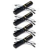 REAVEE 4 Pair Slim Pen Reading Glasses Tube Reader Glasses Men Women Small Readers Spring Hinged Eyeglasses with Portable Clip Case, Black 3.75 view 1
