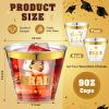 Yinder 100 Pcs Graduation Party Cups 2026, 9 oz Gold Foil Disposable Plastic Cups Congrats Grad Bulk for Graduation Decorations Supplies, Class of 2026 Party Favors Tableware(Clear) view 2