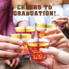Yinder 100 Pcs Graduation Party Cups 2026, 9 oz Gold Foil Disposable Plastic Cups Congrats Grad Bulk for Graduation Decorations Supplies, Class of 2026 Party Favors Tableware(Clear) view 4