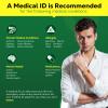 Theluckytag Upgraded Medical Bracelets Men Women with QR Code Medical Alert ID Bracelets - Titanium Steel Wristband Fits Wrists Up 8''-10'' - More Space Custom Emergency ID Info view 4