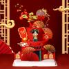 16Pcs Chinese Queen Cake Decoration Traditional Chinese Birthday Cake Decoration for Wedding Birthday Bridal Shower Baby Shower Asian Cake Topper view 1