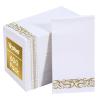 Vplus 600 Pack Paper Napkins Guest Towels Disposable Premium Quality 3-ply Dinner Napkins Disposable Soft, Absorbent, for Kitchen, Wedding, Parties, Dinners or Events(Gold) view 1