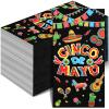 100 Pcs Cinco De Mayo Napkins mexican Decorative Fiesta Paper Napkins 3 Ply disposable Bathroom Hand Towel for Guest Home Dinner Kitchen Bathroom Fiesta Party Supplies view 1