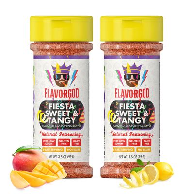 Fiesta Sweet & Tangy Seasoning Mix by Flavor God, Pack of 2 - Premium All Natural & Healthy Spice Blend for Salad, Pasta, & Chicken - Kosher & Low Sodium - Great Flavor Spices and Seasoning Gift