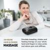 FIT KING Hand Massager with Heat for Hand Massage and Arthritis Carpal Tunnel Finger Numbness Relief - Cordless & Portable & Touch Screen - Ideal for Women Men Parents view 2