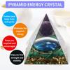 Yogmudra Orgone Pyramid Postive Energy, Amethyst Chakra Orgonites Pyramid, Orgonite Pyramid for Success, Energy Generator Healing Crystal Pyramid (Planet) view 4