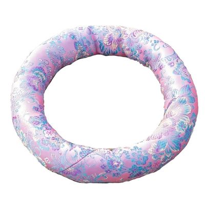 GREALY Singing Bowl Cushion Silk Brocade Ring Cushion PillowUsed for Crystal/Tibetan Singing Bowls Singing Bowls Cushion,O-RingBuddhist Sound Bowl Pad (Color : Pink-H, Size : 6 inch 1 pc)
