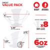 6oz Clear Plastic Serving Bowls (8 Pack) Small Disposable Candy Dishes, Buffet Containers for Chips, Popcorn, Snacks, Mints, Salad Bar, Snack Bowl, Parties, Office Desk, Bridal Shower, Party Supplies view 2