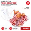 6oz Clear Plastic Serving Bowls (8 Pack) Small Disposable Candy Dishes, Buffet Containers for Chips, Popcorn, Snacks, Mints, Salad Bar, Snack Bowl, Parties, Office Desk, Bridal Shower, Party Supplies view 3
