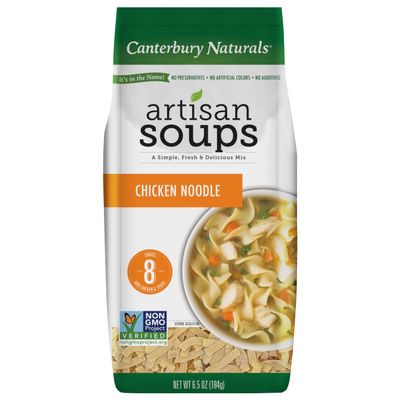 Canterbury Naturals Artisan Soup Mix, Chicken Noodle Soup Mix, Non-GMO, Makes 8 Servings, 6.5-Ounce Bag (Pack of 1)