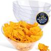 54oz Clear Plastic Serving Bowls (4 Pack) Large Disposable Candy Dishes, Buffet Containers for Chips, Popcorn, Snacks, Punch, Salad Bar, Snack Bowl, Parties, Office Desk, Bridal Shower, Party Supplies view 1