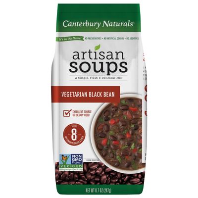 Canterbury Naturals Artisan Soup Mix, Vegetarian Black Bean Soup Mix, Non-GMO, Makes 8 Servings, 8.7-Ounce Bag (Pack of 1)