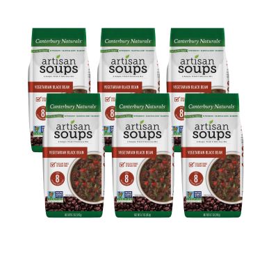 Canterbury Naturals Artisan Soup Mix, Vegetarian Black Bean Soup Mix, Non-GMO, Makes 8 Servings, 8.7-Ounce Bag (Pack of 6)