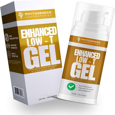 Phytogenesis Enhanced Mens Wellness Gel, Low T Support for Men