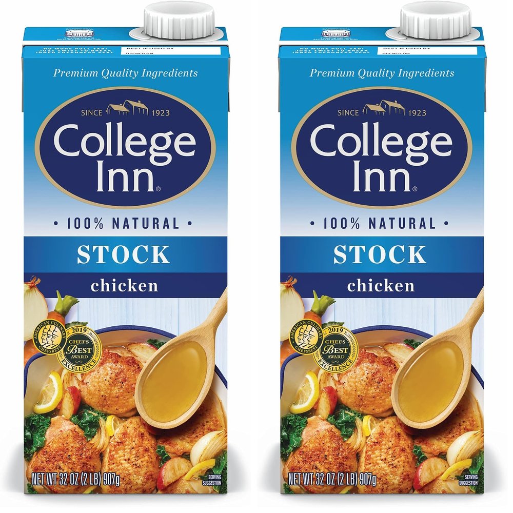 College Inn Chicken Stock, 32 Ounce (Pack of 2)