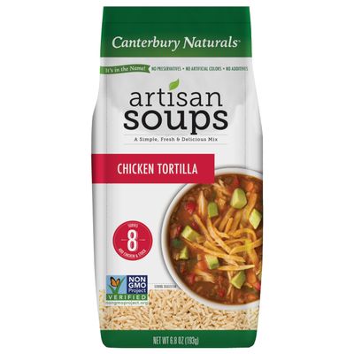 Canterbury Naturals Artisan Soup Mix, Chicken Tortilla Soup Mix, Non-GMO, Makes 8 Servings, 6.8-Ounce Bag (Pack of 1)
