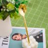 U-QE 180Pcs Gold Plastic Spoons, Disposable Heavy Duty Plastic Spoons, Heavyweight Plastic Spoons, Gold Plastic Silverware Perfect For Parties, Weddings and Other Daily Events view 4