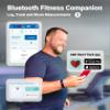 A&D Medical Digital Body Weight Scale, UC-356BLE Bluetooth Bathroom Weight Machine, UltraWide Platform and Large Display, Syncs with A&D App,550lb (249kg), Batteries Included, White view 3