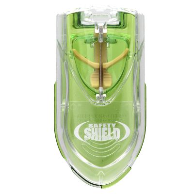 Ezy Dose Pill Cutter with Safety Shield, Safely Cut Pills and Vitamins, Pill Splitter, Retractable Blade Guard, Green