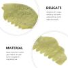 GLEAVI 2pcs Natural Jade Scraping Comb Head Care Massage Tool Gua Sha Combs for Scalp Hair Portable Face Body Massager view 4