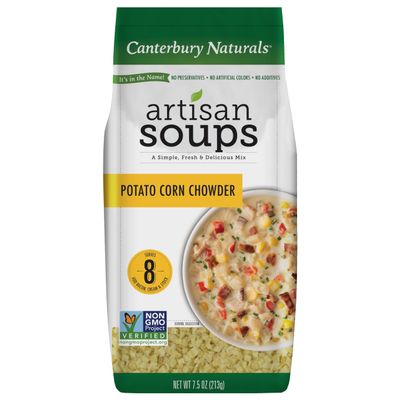 Canterbury Naturals Artisan Soup Mix, Potato Corn Chowder Soup Mix, Non-GMO, Makes 8 Servings, 7.5-Ounce Bag (Pack of 1)