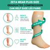 Zeta Wear 1 Pair Plus Size Knee-High Compression Socks - Closed Toe, 15-19 mmHg Graduated Support for Women & Men | Wide Calf Fit Up to 26" | Swelling, Varicose Veins, Nurses, Pregnancy, Travel view 4