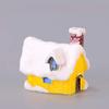 1PC Resina Ornamenti Figurine Neve casa in Miniatura Giardino Bonsai Decorazioni Micro Paesaggio Ornamento da Giardino Micro Miniature: FI190077-1 view 1