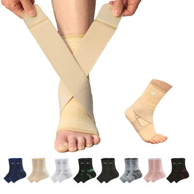 ABIRAM Ankle Brace for Women & Men, Ankle Compression Sleeve with Wrap, Foot Support Sleeve, Ankle Support for Sprained Ankle, Plantar Fasciitis Relief Socks, Achilles Tendonitis, Sports, M