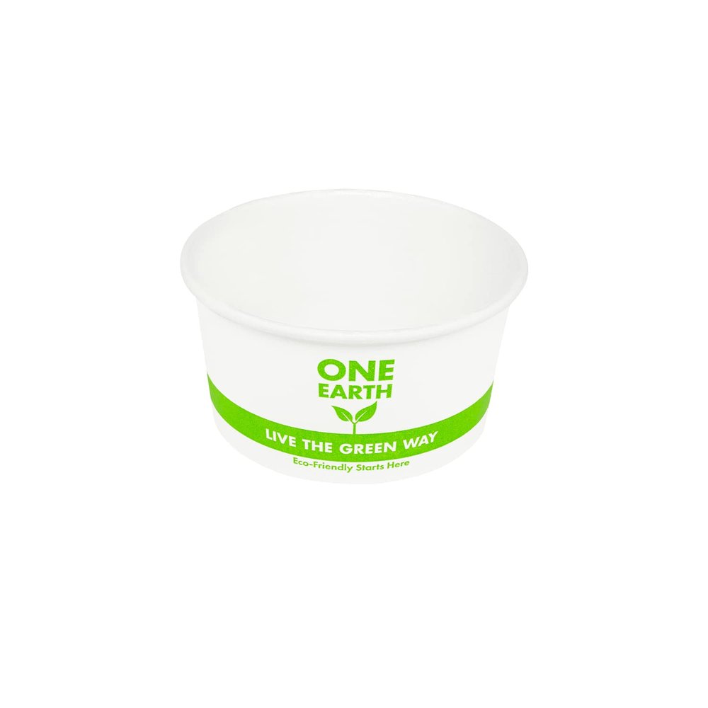 KARAT EARTH Eco-Friendly 6oz Paper Cold/Hot Food Container (90.8mm), Generic, KE-KDP6-1,000 ct