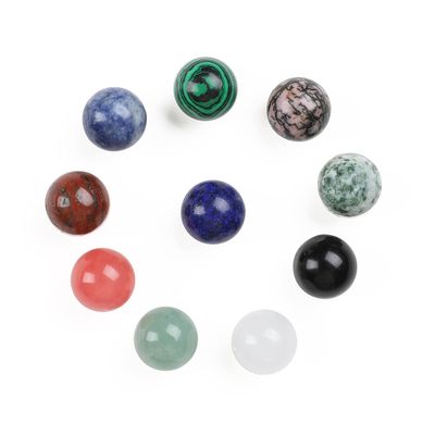 10 PCS Natural Crystals Shaped Healing Stones Crystal Palm 0.8 inch Natural Stones Polished Love Gemstones Pocket Set Bulk Balancing Meditation Mother's Day Gift