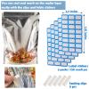 100-pack Large 14" x 10" Zipper Mylar Bags for Food Storage 1 Gallon Resealable Stand-up Aluminum Foil Bags Silver Smell Proof Pouch Bags with Clear Window for Kitchen Storage Edible Packaging view 4