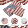 100 Pieces Patriotic Guest Napkins American Flag 3-Ply Disposable Paper Napkins 4th of July Hand Towel Decorative Dinner Napkin for Independence Day Kitchen Bathroom Party Tableware view 3